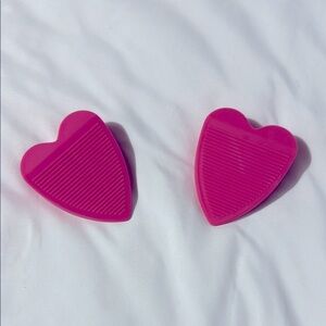 Heart-Shaped Pink Doorstops
